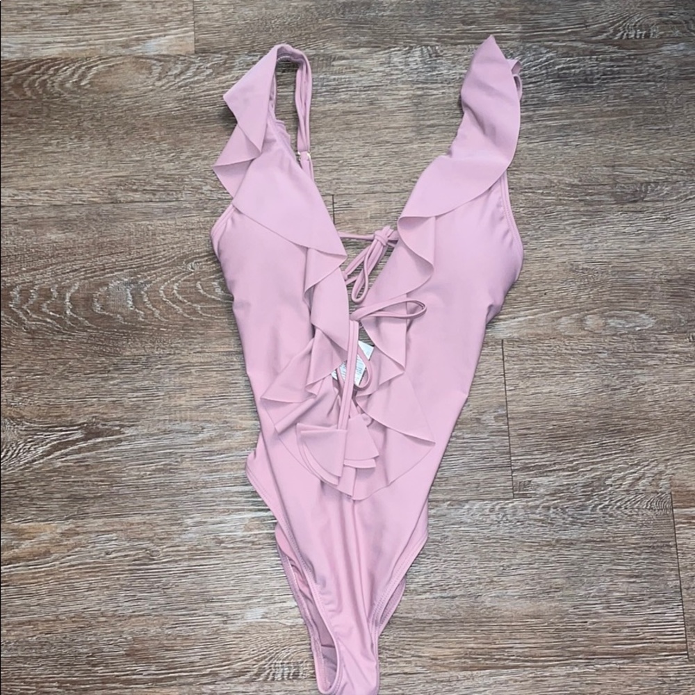 Mauve One piece bathing suit